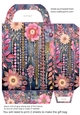 Pink boho Christmas gift bag 6