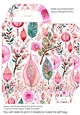 Pink boho Christmas gift bag 7