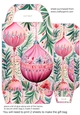Pink boho Christmas gift bag 12