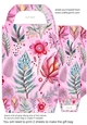 Pink boho Christmas gift bag 13