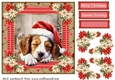 Sleeping Christmas pup card front 6