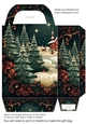 Traditional themed Christmas gift bag 10