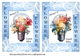 2 5x7(aprox) Flowers always a good idea card fronts 4