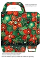 Christmas flowers and sparkles gift bag 1