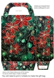 Christmas flowers and sparkles gift bag 2