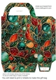 Christmas flowers and sparkles gift bag 3