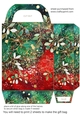 Christmas flowers and sparkles gift bag 4