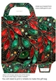 Christmas flowers and sparkles gift bag 6