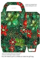 Christmas flowers and sparkles gift bag 7