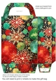 Christmas flowers and sparkles gift bag 9