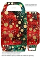 Christmas flowers and sparkles gift bag 10
