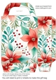 Christmas floral gift bag 2