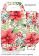 Christmas floral gift bag 3