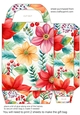 Christmas floral gift bag 13
