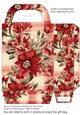Red floral plaid gift bag 1