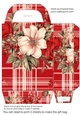 Red floral plaid gift bag 2