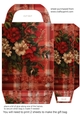 Red floral plaid gift bag 6
