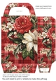 Red floral plaid gift bag 7