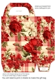 Red floral plaid gift bag 8