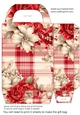 Red floral plaid gift bag 9