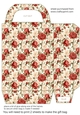 Red and cream rose gift bag 1