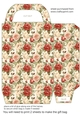 Red and cream rose gift bag 4