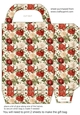 Red and cream rose gift bag 5