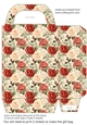 Red and cream rose gift bag 9