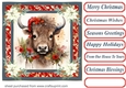 Christmas animals card front 2