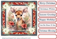 Christmas animals card front 3