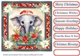 Christmas animals card front 4