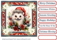 Christmas animals card front 6