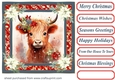 Christmas animals card front 7