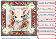 Christmas animals card front 8
