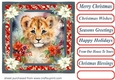 Christmas animals card front 9