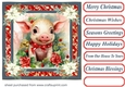 Christmas animals card front 11