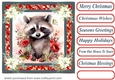 Christmas animals card front 13