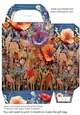 Embroidered poppies gift bag 3