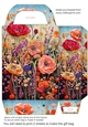 Embroidered poppies gift bag 8