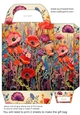 Embroidered poppies gift bag 10
