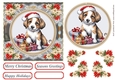 Faux Cross stitch Christmas card front 3