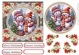 Faux Cross stitch Christmas card front 4