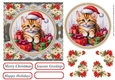Faux Cross stitch Christmas card front 6