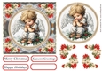 Faux Cross stitch Christmas card front 7