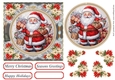 Faux Cross stitch Christmas card front 8