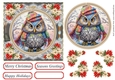 Faux Cross stitch Christmas card front 11
