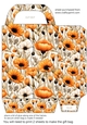 Orange floral gift bag 2
