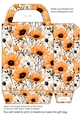 Orange floral gift bag 5