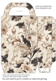 Black and cream pearl gift bag 2