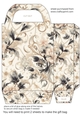 Black and cream pearl gift bag 3